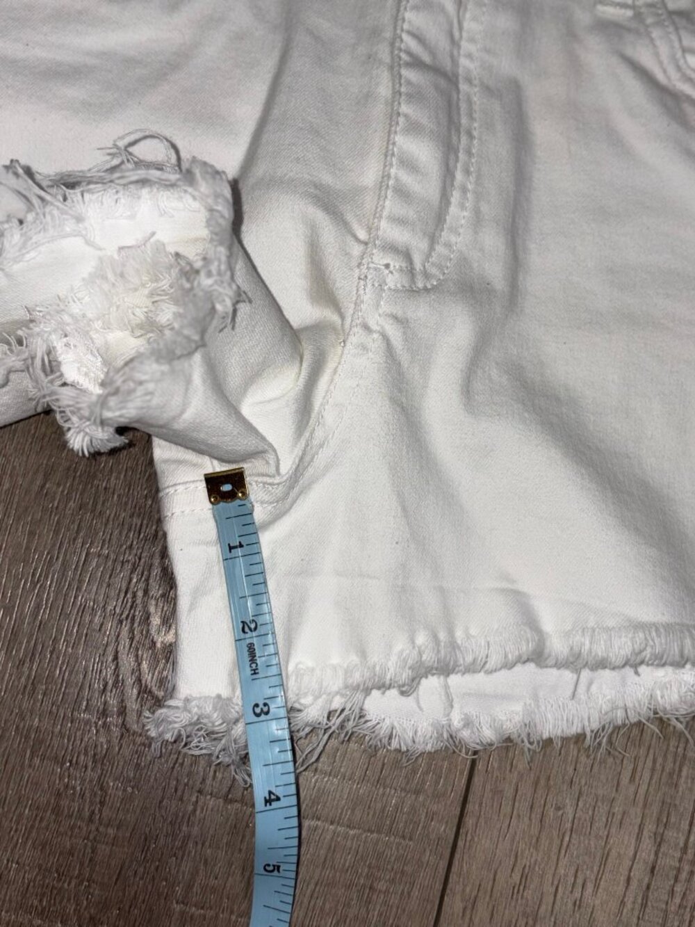 Kut From the Kloth Jane High Rise Jean Shorts Size 6 White - Picture 9 of 12